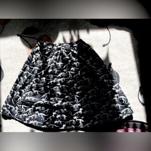 RETROLICIOUS DINOSAUR SWING SKIRT W POCKETS
